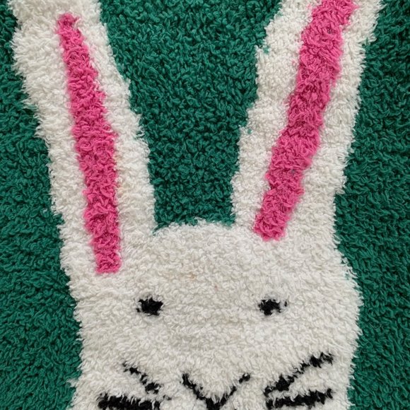 SOLD Hanna Andersson 3T Fir Tree Easter Marshmallow Sweaters Bunny Spring EUC - Picture 2 of 4